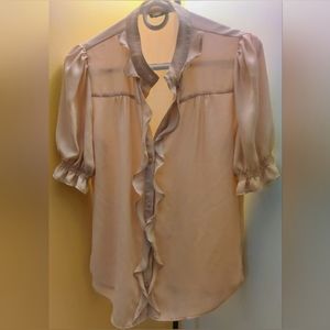 Worthington Pale Pink Women's Blouse Medium